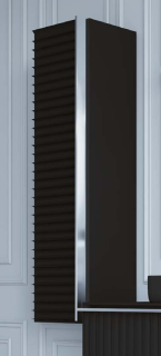 Пенал Armadi Art Vallessi Avangarde Canale 120см чёрный/хром 846-BCR